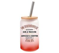 Planetee Verre Cocktail Une Ergothérapeute Formidable | Idée Cadeau Verre à Eau avec Paille