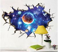 Planètes 3D Cosmos Une collection de planètes Ensemble Chambre Amovible Mural Garderie Decal Décor Bébé Art Autocollant mural Autocollants Décoration Des gamins