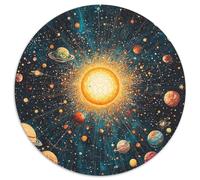planètes cosmiques 1000 Pieces Jigsaw Puzzles for Adults Challenging Game Stress Relieving Entertainment Cultivate The Spirit of Teamwork for Men, Women, Elders, Seniors 1000pcs (67.5x67.5cm)