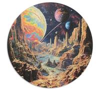 planètes cosmiques Puzzle 1000 Pieces Cadeau Unique Jeu Éduchatif Challenge Toy À De Qualité Supérieure Peinture Art pour Adultes Enfants 1000pcs (67.5x67.5cm)