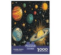 planètes cosmiques Puzzles 1000 Pièces Cadeau Unique Art Jeu Éduchatif Challenge Toy À De Qualité Supérieure Peinture Art pour Adultes Et Enfants 38x26cm/1000pcs