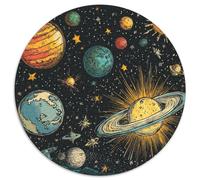 planètes cosmiques Puzzles Jeu De Puzzle Pièces Parfaitement Assorties 1000 Pieces exoplanètes Casse-tête Qualité Premium pour Adultes Et Enfants 1000pcs (67.5x67.5cm)