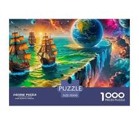 Planètes de l'univers Puzzle 1000 Pièces - DIY Artistique, Poster Inclus, Jeu Cérébral, pour Hommes Et Femmes, Format 70x50cm/1000pcs