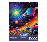 Planètes de l'univers Puzzle 1000 Pièces EEspace - Challenge Cérébral Adultes, Ambiance Zen, Qualité Supérieure, Déco Murale, 38x26cm/1000pcs
