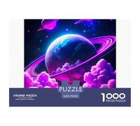 Planètes de l'univers Puzzle 1000 Pièces EEspace - Challenge Zen, Carte Géographique À Assembler, Poster Inclus, Cadeau Éducatif, 70x50cm/1000pcs