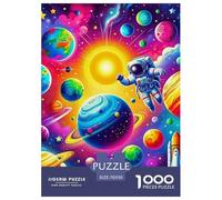Planètes de l'univers Puzzle 1000 pièces EEspace - Challenge Zen pour Adultes, Carton Recyclé, Idée Cadeau Originale, Poster Inclus, 70x50cm/1000pcs