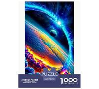 Planètes de l'univers Puzzle 1000 Pièces EEspace - DIY Artistique, Poster Inclus, Jeu Cérébral, pour Hommes Et Femmes, Format 70x50cm/1000pcs
