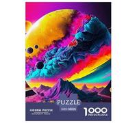Planètes de l'univers Puzzle 1000 Pièces EEspace - DIY Artistique, Poster Inclus, Jeu Cérébral, pour Hommes Et Femmes, Format 38x26cm/1000pcs