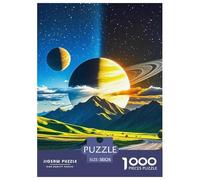 Planètes de l'univers Puzzle 1000 Pièces EEspace - DIY Artistique, Poster Inclus, Jeu Cérébral, pour Hommes Et Femmes, Format 38x26cm/1000pcs