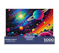 Planètes de l'univers Puzzle 1000 Pièces EEspace - Puzzle Anti-Stress, Découpe Parfaite, Idée Cadeau pour Femmes, Boîte Élégante, 38x26cm/1000pcs