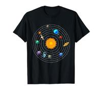 Planètes du système Solaire Astrologie et Sciences spatiales Univers d'amour T-Shirt Graphique avec Valeur