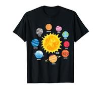 Planètes du système Solaire Astrologie et Sciences spatiales Univers d'amour T-Shirt Graphique avec Valeur