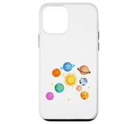 Planètes du système Solaire, Terre, Soleil, Sciences spatiales pour Enfants, Adultes Coque pour iPhone 12 Mini