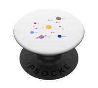 Planètes du système Solaire, Terre, Soleil, Sciences spatiales pour Enfants, Adultes PopSockets PopGrip Adhésif