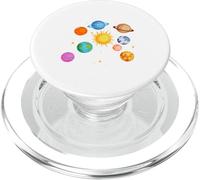 Planètes du système Solaire, Terre, Soleil, Sciences spatiales pour Enfants, Adultes PopSockets PopGrip pour MagSafe