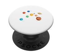 Planètes du système Solaire, Terre, Soleil, Sciences spatiales pour Enfants, Adultes PopSockets PopGrip Adhésif