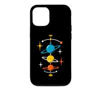 Planètes en orbite du Milieu du siècle âge Atomique rétro Science Spatiale Coque pour iPhone 12/12 Pro