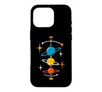 Planètes en orbite du Milieu du siècle âge Atomique rétro Science Spatiale Coque pour iPhone 16 Pro