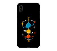 Planètes en orbite du Milieu du siècle âge Atomique rétro Science Spatiale Coque pour iPhone XS Max