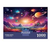 PlanètesPuzzle 1000 Pièces avec Clic Parfait, Puzzles pour Adultes Lac des étoilesconcentration Training Puzzle pour La Décoration Murale Et Les Cadeaux, Secret Santa Original 52x38cm/1000pcs