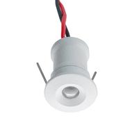 Planetitaly Mini spot IP65 LED 1 W rendement 12 W encastré point lumière 12 V cabine de douche ciel étoilé marqueur feux marches bateau camping-car (lumière bleue, couleur blanche)