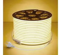Planetitaly Ruban LED flexible LINEAR COB étanche IP65 lame de lumière continue 10 W/m pour extérieur 932 lm/m bobine 100 mètres haute puissance alimentation directe à 230 V (4000 Kelvin)