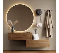 Planetmöbel Meuble d’Entrée avec Armoire Murale 2X 100 cm