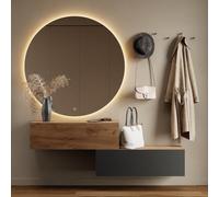 Planetmöbel Meuble d’Entrée avec Armoire Murale 2X 100 cm