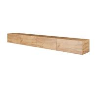 Planetmöbel - Meuble TV - 280 cm - Chêne doré - Meuble TV avec 4 rabats comme espace de rangement, meuble bas suspendu ou debout, buffet salon