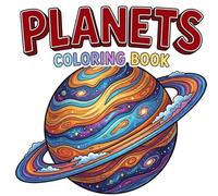 Planets Coloring Book for Kids Ages 3-5: Solar System, Planets, Earth, Moon, Rockets and Space Machines | Big Simple Space Objects with Bold Thick Lines for Toddlers
