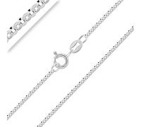 Planetys - Chaîne Maille Jaseron 1.5 mm Argent 925/1000 Rhodié 60 cm