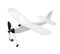 Planeur à hélice élastique - Modèle de vol à remonter, jouet d'aviation à lancement mécanique | Structure d'aile en mousse légère, activité éducative de physique du mouvement, divertissement de lancer