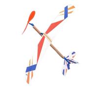 Planeur avec élastique - Jouet d'avion modèle entraîné, vol élastique, Principe de Force | Cohérente arrière-Cour, intérieur extérieur, Camping, éducatif et Voyage pour