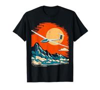 Planeur Vol à Voile Ascendance Thermique Rétro T-Shirt