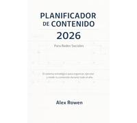 Planificador de Contenido 2026 para Redes Sociales