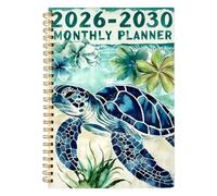 Planificateur 2026-2030, Journal sur 5 ans sur le thème de s, Carnet | Conception sur le thème de l'océan, journal de planification sur cinq ans, planificateur mensuel à long terme, pour étudiants