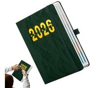 Planificateur 2026 - Carnet A5 avec couverture imperméable et onglets | Organisateur de calendrier mensuel | Journal de rendez-vous académique pour le bureau du collège, de l'école à domicile