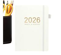 Planificateur 2026 - Carnet académique A5, organisateur de calendrier portable | pour adultes voyage diplôme universitaire maison entreprise lieu de travail école réunions d'étude, papier robuste, des