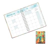 Planificateur 2026 - Format 15,5 X 21,5 Centimètres Avec Design Chat,Agenda Mensuel Avec 140 Pages - Pour Travail Étudiant Famille Enseignant Collège École Bureau Maison