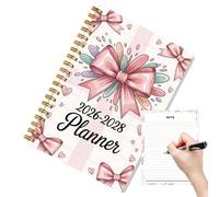 Planificateur 3 ans - Carnet hebdomadaire en papier épais, calendrier mensuel 2026-2027-2028, planificateur mensuel pour la maison, le bureau, les études, les affaires, les femmes, les étudiants, les