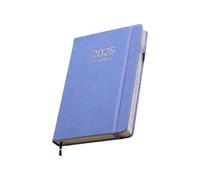 Planificateur académique 2025 un jour par page de janvier à décembre avec couverture rigide et journal annuel professionnel avec marque mensuelle colorée