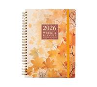Planificateur académique 2026 avec listes de tâches, pages de calendrier, papier recyclable de qualité supérieure pour un calendrier d ' étude efficace