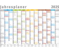 Planificateur annuel 2025 - Calendrier planificateur mural - Giant XXL Poster - Taille 140x100 cm