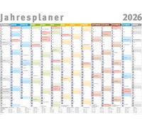 Planificateur annuel 2026 - Calendrier planificateur mural - Giant XXL Poster - Taille 140x100 cm