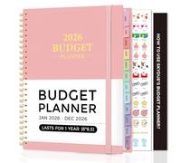 Planificateur budgétaire 2026 - Livre de budget mensuel avec carnet de suivi des dépenses, janvier à décembre 2026, organisateur de factures sur 12 mois et planificateur financier pour gérer votre