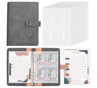 Planificateur budgétaire A5 en allemand, livre d'épargne pour argent de 5 050 euros, 100 enveloppes Saving Challenge, planificateur budgétaire, classeur d'épargne, avec 3 cartes mémoire, reliure