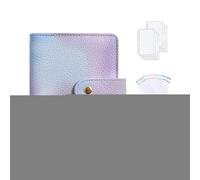 Planificateur budgétaire avec enveloppe de trésorerie, classeur à rabats en argent A7, couleur macaron, feuille mobile, classeur budgétaire étanche, classeur d'épargne tendance pour planificateur