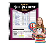 Planificateur budgétaire - Bills Payments Tracker | 960 Records de facture Liste de contrôle de paiement des factures mensuelles | Organisateur financier mensuel avec chargeur de tracker de dépenses