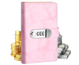 Planificateur Budgétaire, Carnet De Mots De Passe, Livre De Défi 'épargne | Enveloppe Budget Avec Serrure A Code 100 PVC Pochette Pour Rangement De Billets De Banque, dossiers D'épargn