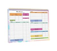 Planificateur budgétaire et carnet de dépenses financières pour la gestion personnelle et l'organisation des objectifs avec suivi des factures mensuelles (White, 24.6x18.3cm)